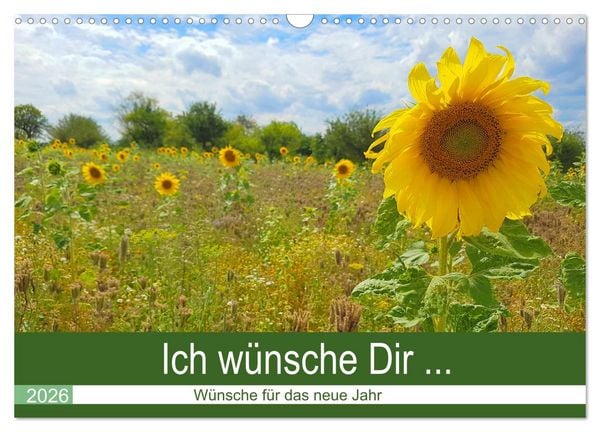 Ich wünsche Dir ... Wünsche für das neue Jahr (Wandkalender 2026 DIN A3 quer), CALVENDO Monatskalender