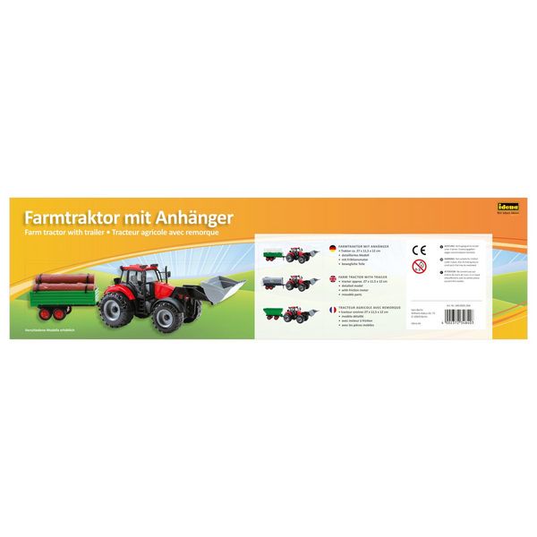 Produktbild: Idena Traktor mit Anh&auml;nger 4fach sortiert