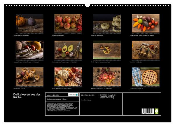 Produktbild: Delikatessen aus der K&uuml;che (Wandkalender 2026 DIN A2 quer), CALVENDO Monatskalender