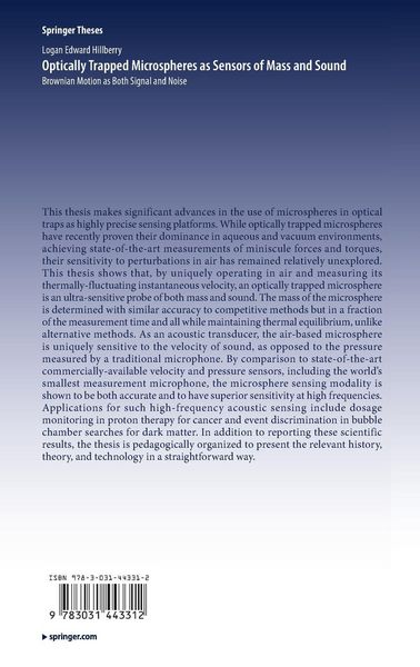Produktbild: Optically Trapped Microspheres as Sensors of Mass and Sound