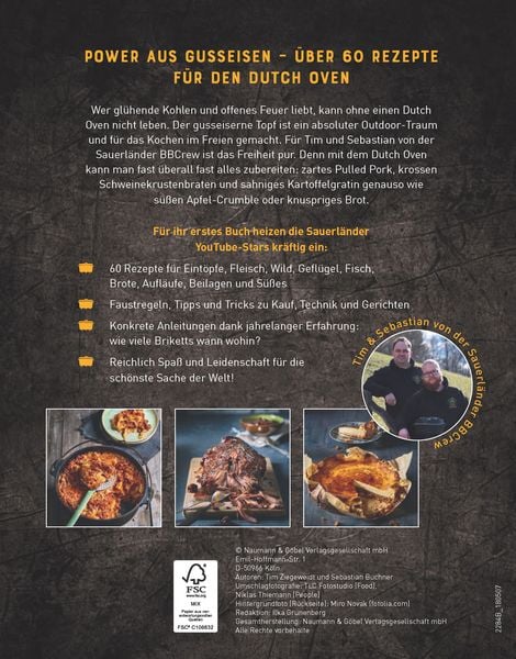 Produktbild: Sauerl&auml;nder BBCrew Dutch Oven Kochbuch