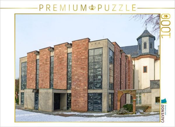 Produktbild: CALVENDO Puzzle Anbau der Kirche St. Dionysius in Kelkheim (Taunus), die auf mehr als 1000 Jahre Geschichte blickt | 1000 Teile Lege-Gr&ouml;&szlig;e 64x48cm Foto-Puzzle f&uuml;r gl&uuml;ckliche Stunden