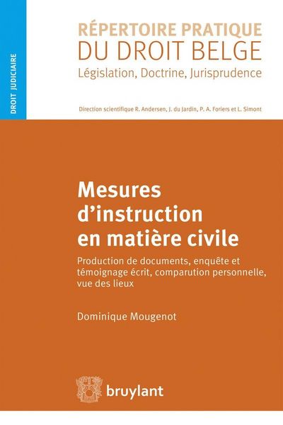 Produktbild: Mesures D'Instruction en Matiere Civile