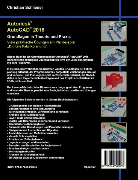 Produktbild: Autodesk AutoCAD 2018 - Grundlagen in Theorie und Praxis