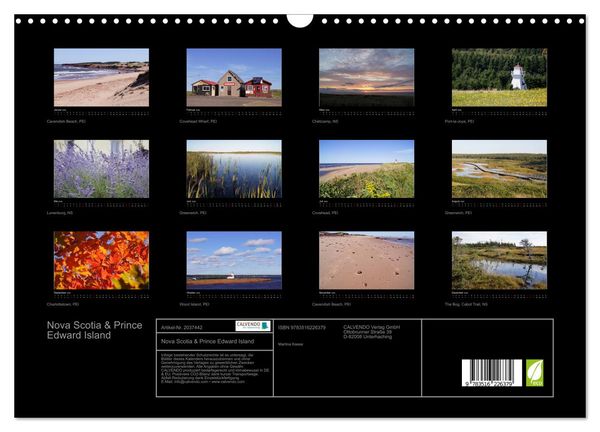 Produktbild: Nova Scotia & Prince Edward Island (Wandkalender 2026 DIN A3 quer), CALVENDO Monatskalender