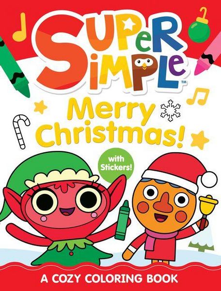 Produktbild: Super Simple Merry Christmas! a Cozy Coloring Book with Stickers!