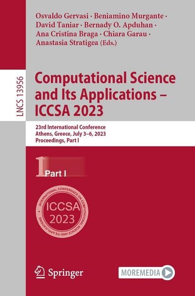 Produktbild: Computational Science and Its Applications - ICCSA 2023
