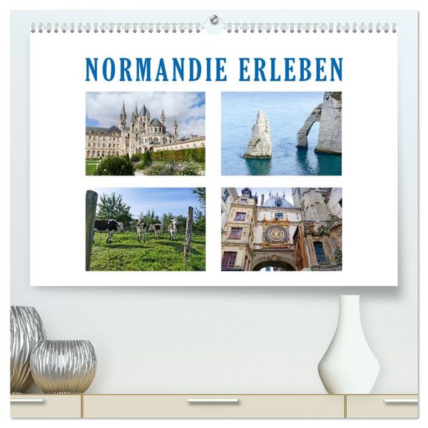 Produktbild: Normandie erleben (hochwertiger Premium Wandkalender 2026 DIN A2 quer), Kunstdruck in Hochglanz