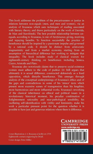 Produktbild: Justice and Difference in the Works of Rousseau