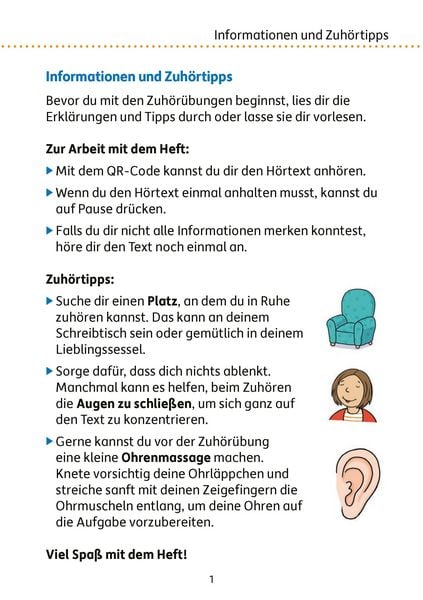 Produktbild: Mein &Uuml;bungsheft - Zuh&ouml;ren und verstehen 2. Klasse