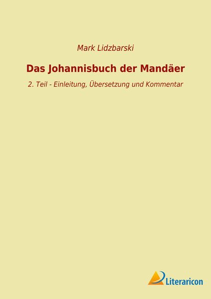 Produktbild: Das Johannisbuch der Mand&auml;er