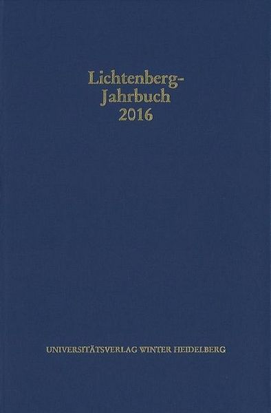 Produktbild: Lichtenberg-Jahrbuch 2016