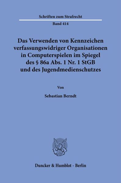 Produktbild: Berndt, S: Verwenden von Kennzeichen verfassungswidriger Org