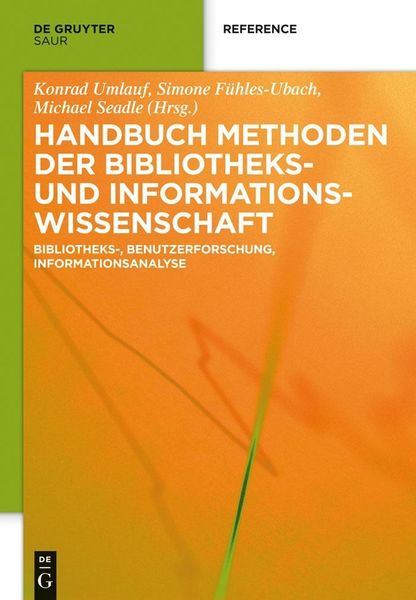 Produktbild: Handbuch Methoden der Bibliotheks- und Informationswissenschaft