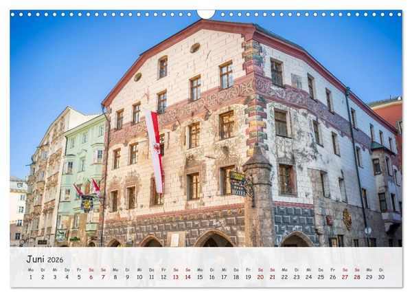 Produktbild: Innsbruck - Die sch&ouml;ne Hauptstadt Tirols (Wandkalender 2026 DIN A3 quer), CALVENDO Monatskalender