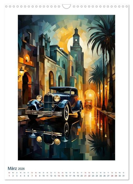 Produktbild: ART DECO City (Wandkalender 2026 DIN A3 hoch), CALVENDO Monatskalender