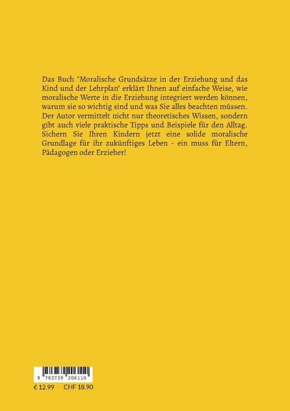 Produktbild: Moralische Grunds&auml;tze in der Erziehung