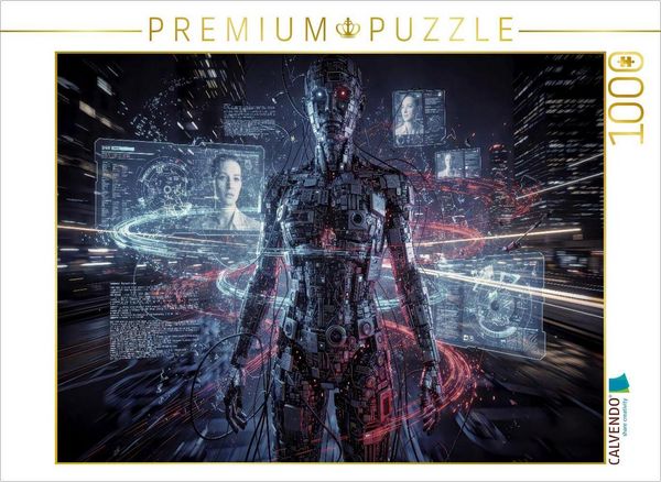 CALVENDO Puzzle KI_ist_nicht_das_Problem - Unsere Erwartungen sind es. | 1000 Teile Lege-Größe 64x48cm Foto-Puzzle für glückliche Stunden
