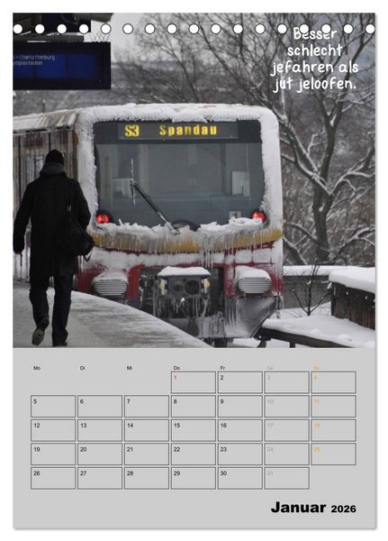 Produktbild: Berliner Stra&szlig;enfoto Kalender 2026 (Tischkalender 2026 DIN A5 hoch), CALVENDO Monatskalender