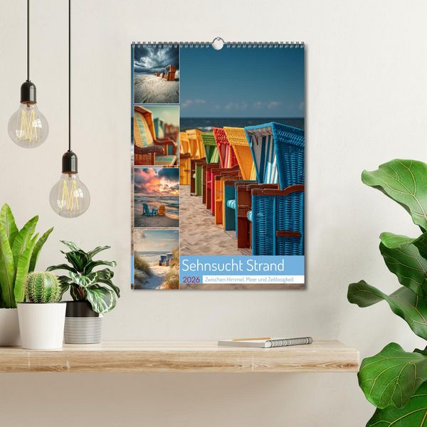 Produktbild: Sehnsucht Strand (Wandkalender 2026 DIN A3 hoch), CALVENDO Monatskalender