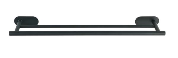 Turbo-Loc® Badetuchstange Duo Orea Black Matt, 60 cm, Befestigen ohne bohren