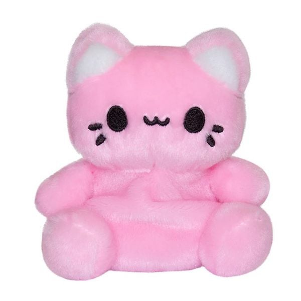Produktbild: Aurora 44535 - Tasty Peach Strawberry Meowchi Palm Pals, rosa, Pl&uuml;schtier, ca.13 cm