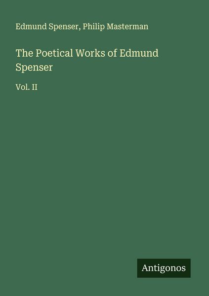 Produktbild: The Poetical Works of Edmund Spenser