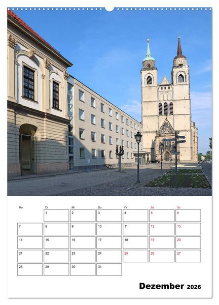 Produktbild: Magdeburger Ansichten (hochwertiger Premium Wandkalender 2026 DIN A2 hoch), Kunstdruck in Hochglanz