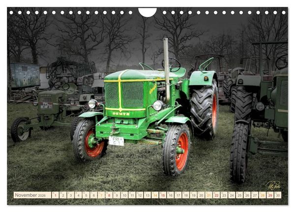 Produktbild: Oldtimer - Traktoren f&uuml;r Liebhaber (Wandkalender 2026 DIN A4 quer), CALVENDO Monatskalender
