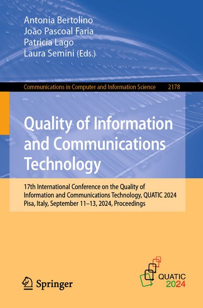 Produktbild: Quality of Information and Communications Technology