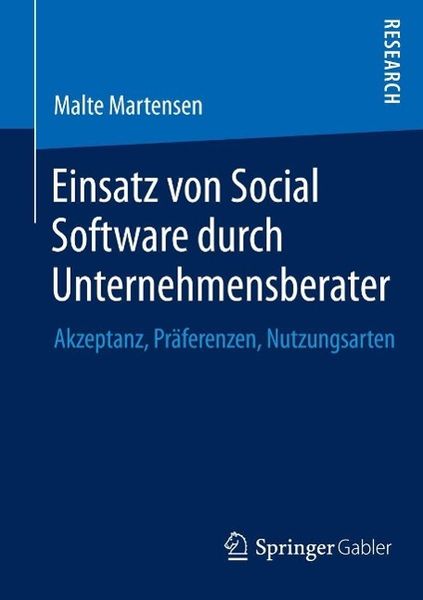 Produktbild: Einsatz von Social Software durch Unternehmensberater