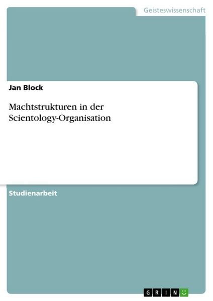Produktbild: Machtstrukturen in der Scientology-Organisation
