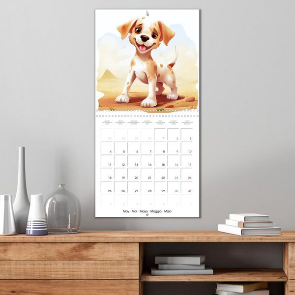 Produktbild: Chiens joyeux (Calendrier mural carr&eacute; 2026 30x30 cm) Calendrier double avec une page pour vos prises de notes