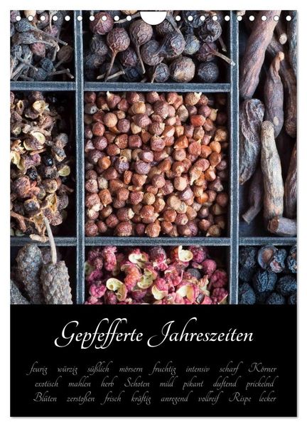 Produktbild: Gepfefferte Jahreszeiten (Wandkalender 2026 DIN A4 hoch), CALVENDO Monatskalender