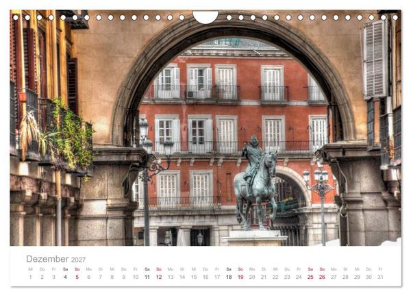 Produktbild: Madrid eine Stadt zum Verlieben (Wandkalender 2027 DIN A4 quer), CALVENDO Monatskalender