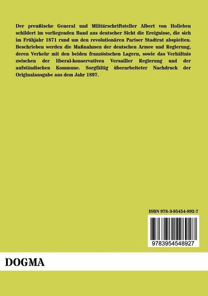 Produktbild: Die Pariser Kommune 1871 unter den Augen der deutschen Truppen