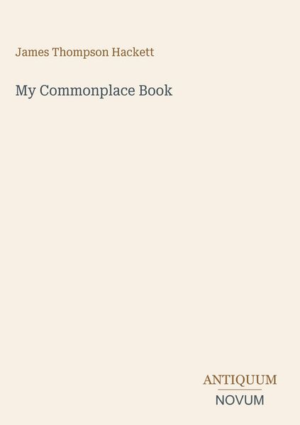 Produktbild: My Commonplace Book