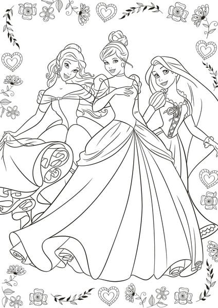 Produktbild: Disney Prinzessin Best of: Die sch&ouml;nsten Motive zum Ausmalen