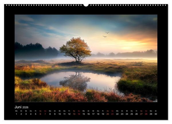 Produktbild: Geheimnisvolle Wildnis Deutschlands (Wandkalender 2026 DIN A2 quer), CALVENDO Monatskalender
