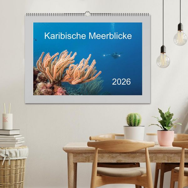 Produktbild: Karibische Meerblicke (Wandkalender 2026 DIN A2 quer), CALVENDO Monatskalender