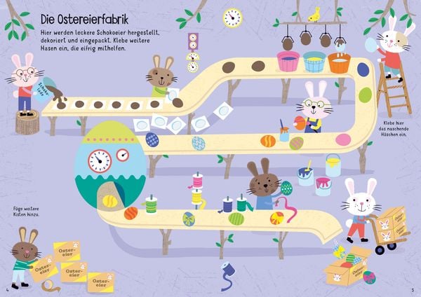 Produktbild: Mein Immer-wieder-Stickerbuch: Die H&auml;schen feiern Ostern