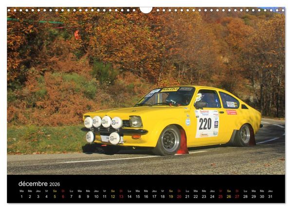 Produktbild: Rallye Vieilles Voitures (Calendrier mural 2026 DIN A3 vertical), CALVENDO calendrier mensuel
