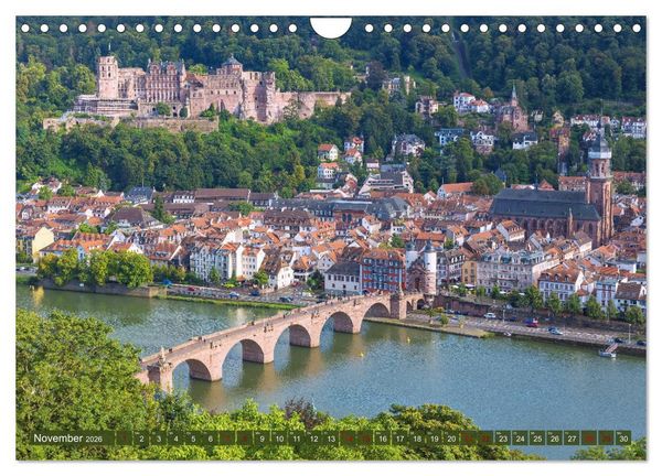 Produktbild: Heidelberger Neckarzauber (Wandkalender 2026 DIN A4 quer), CALVENDO Monatskalender