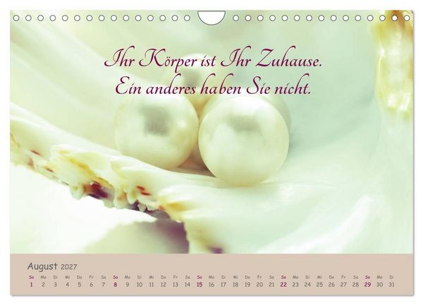 Produktbild: Innere Perlen (Wandkalender 2027 DIN A4 quer), CALVENDO Monatskalender