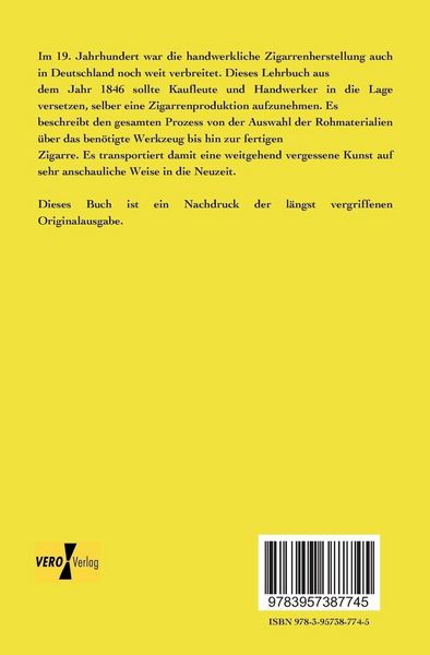 Produktbild: Anleitung zur Fabrikation von Cigarren