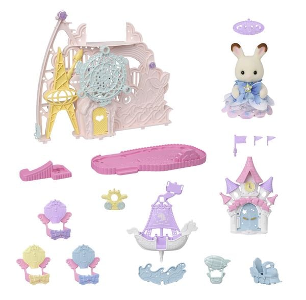 Produktbild: Sylvanian Families 5841 - Baby Dream Amusement Park, Freizeitpark Gl&uuml;ckstraum, Gro&szlig;es Spielset