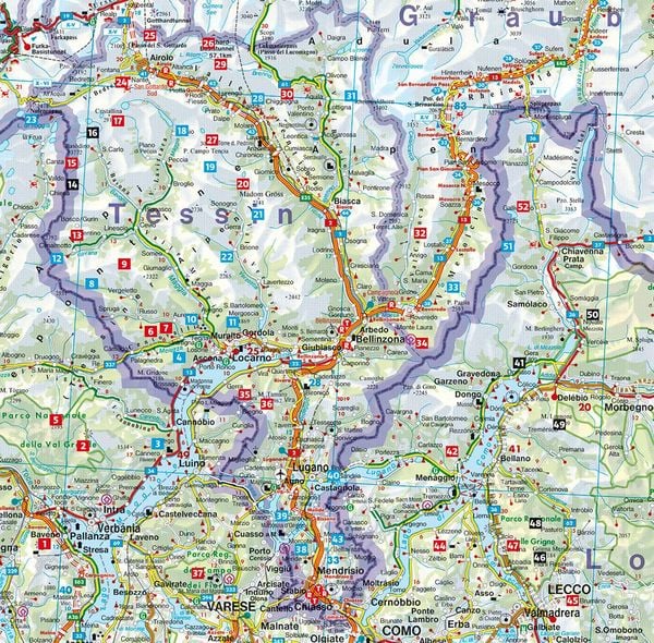 Produktbild: ROTHER Wanderbuch Tessin