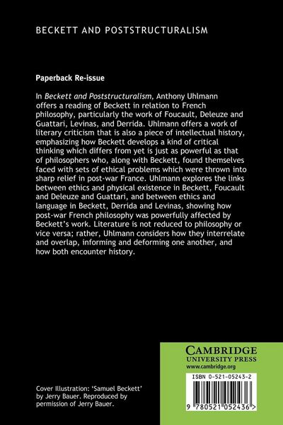 Produktbild: Beckett and Poststructuralism
