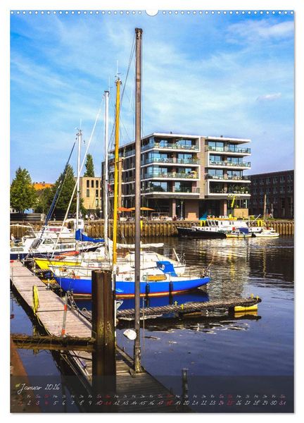 Produktbild: Oldenburg am Wasser (hochwertiger Premium Wandkalender 2026 DIN A2 hoch), Kunstdruck in Hochglanz