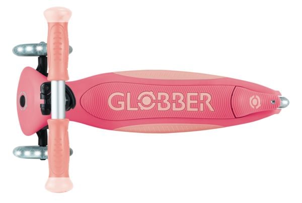 Produktbild: GLOBBER ELITE GLOW LIGHTS pastellrosa, mit Leuchtrollen und Glow-Effekt